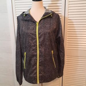 American eagle lightweight hoodie windbreaker water repel jacket sz small *Z